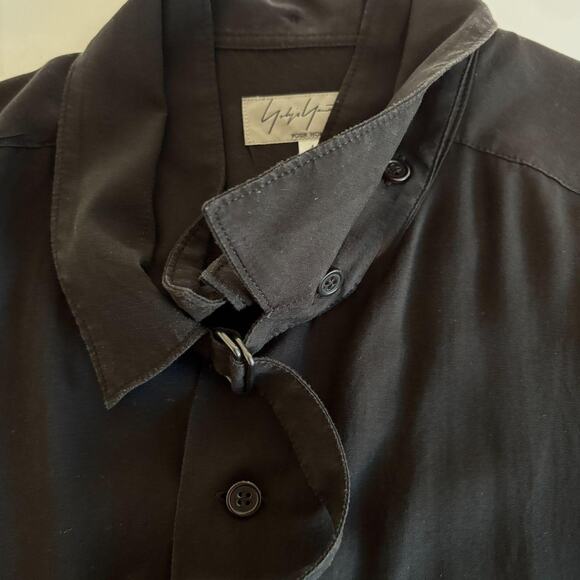 Yohji Yamamoto Oversized LS Shirt with Layered Collar 4/L - Picture 8 of 10
